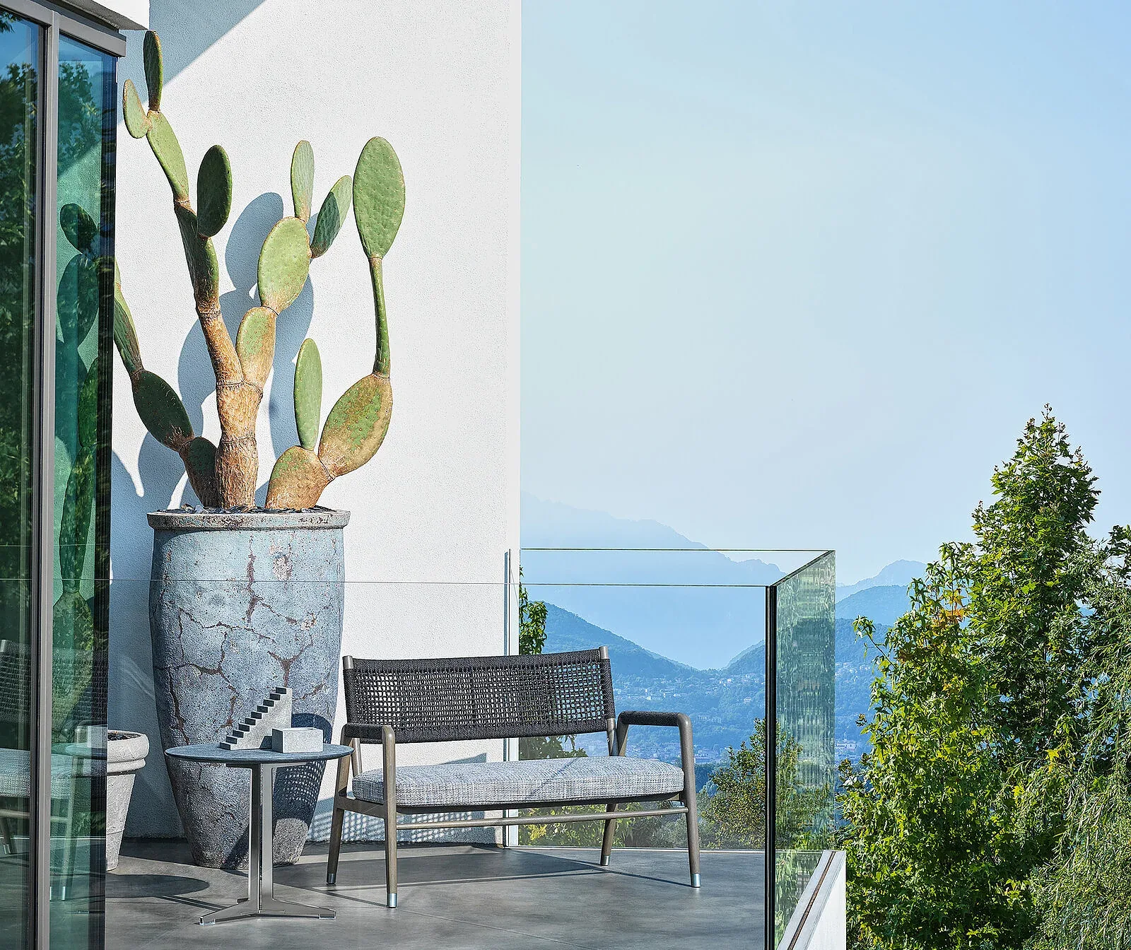Flexform Ortigia outdoor sofa, photographed for the factory catalogue
